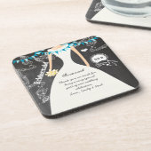 シャルボードブライド&グルームズコ結婚ースター コースター (左側)