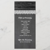 シャルボードブラックウッド結婚式 プログラム (裏面)