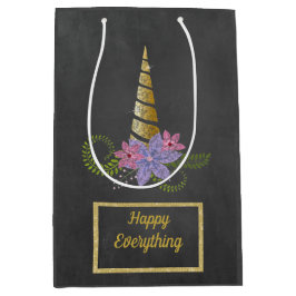 シャルボードブラックパステルユニコーン抱き枕賛成 ミディアムペーパーバッグ