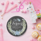 シャルボードブルーベルズフォーエバー結婚ズ紙プレート ペーパープレート (パーティー)