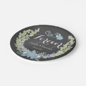 シャルボードブルーベルズフォーエバー結婚ズ紙プレート ペーパープレート (アングル)