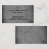 シャルボードプロフェッショナルグレイモダンプレーン 名刺 (正面/裏面)