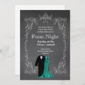 シャルボードプロム 招待状 (正面/裏面)