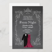 シャルボードプロム 招待状 (正面/裏面)