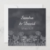 シャルボードポピー披露宴招待状 招待状 (裏面)