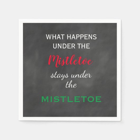 シャルボードミストレトーホリデイ スタンダードカクテルナプキン (正面)