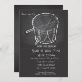 シャルボードミュージックコンサートの発表会 招待状 (正面/裏面)