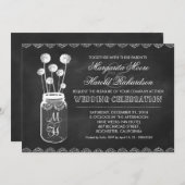 シャルボードメイスンジャードンデリオン結婚式招待状 招待状 (正面/裏面)