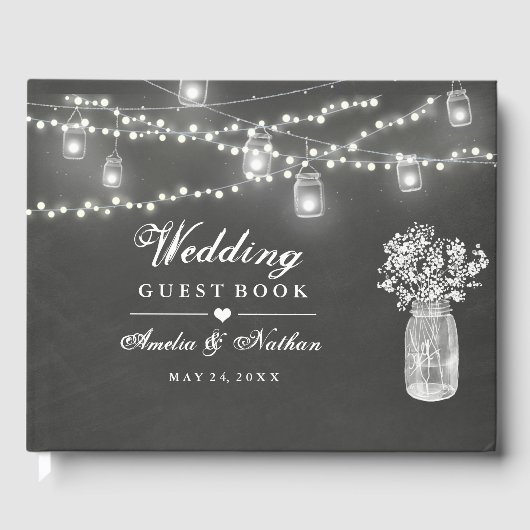 シャルボードメイスンジャー結婚ズゲストブック ゲストブック (正面)