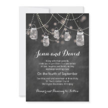 シャルボードメイスンジャー結婚式招待状