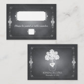 シャルボードメイスン結婚ジャーの座席座席表 プレイスカード (正面/裏面)
