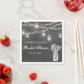 シャルボードメイソンジャールライトブライダルシャワーナプキン スタンダードカクテルナプキン (インサイチュ)