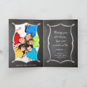 シャルボードメリークリスマスファミリーフォトカード シーズンカード (内部)