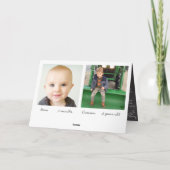 シャルボードメリークリスマスファミリーフォトカード シーズンカード (裏面)