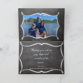 シャルボードメリークリスマスファミリーフォトカード シーズンカード (内部)