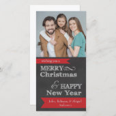 シャルボードメリークリスマスフォトクリスマスカード シーズンカード (正面/裏面)