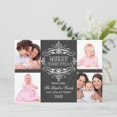 シャルボードメリークリスマスホリデーフォトカード シーズンカード (スタンド正面)