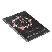 シャルボードモノグラムブライダルシャワーゲストブック ノートブック (右側)