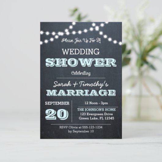 シャルボードライツアクアウェディングパーティーエム招待状 招待状 (スタンド正面)