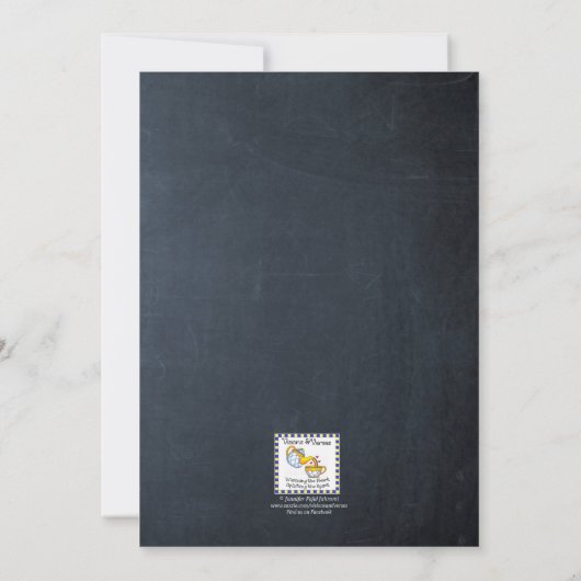 シャルボードライツグリーンすべての行事招待状 招待状 (裏面)