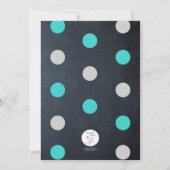 シャルボードライトティール(緑がかった色)キンセニェラ招待状 招待状 (裏面)