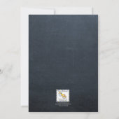 シャルボードライトティール(緑がかった色)バルミツワー招待状 招待状 (裏面)