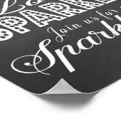 シャルボードラブスパークル結婚のプリント ポスター (角)