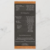 シャルボードラブバード結婚式 プログラム (裏面)