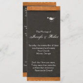 シャルボードラブバード結婚式 プログラム (正面/裏面)