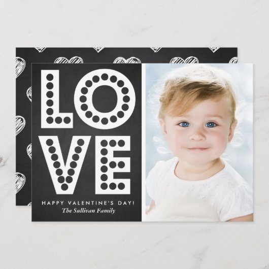 シャルボードラブマーキーバレンタインデーフラットカード シーズンカード (正面/裏面)