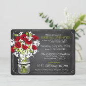 シャルボードレッドポピーズジャーブライダルシャワー 招待状 (スタンド正面)