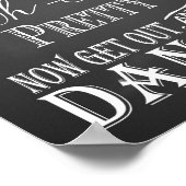 シャルボードレディースバスルームポスタープリント ポスター (角)