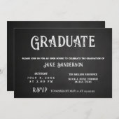 シャルボードヴィンテージオープンハウス卒業 招待状 (正面/裏面)