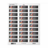 シャルボードヴィンテージサンタクリスマス差出人住所 ラベル (フルシート)