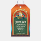 シャルボード先生クリスマスサンキューギフトラベル ギフトタグ (正面)