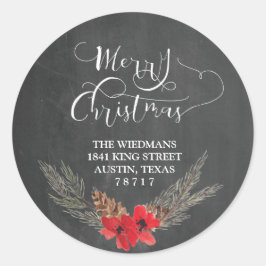 シャルボード差出人住所ラウンドスティッカー ラウンドシール