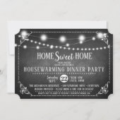 シャルボード引っ越し祝いパーティーディナーパーティの招待状 招待状 (正面)
