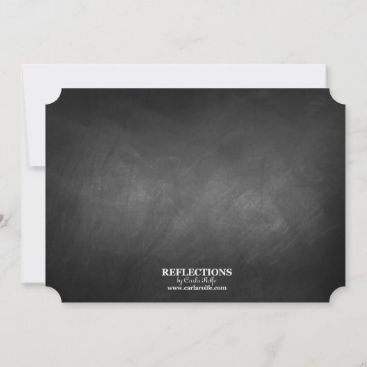 シャルボード引っ越し祝いパーティーディナーパーティの招待状 招待状 (裏面)