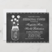 シャルボード石工のジャールのリハーサル夕食招待状 招待状 (正面)