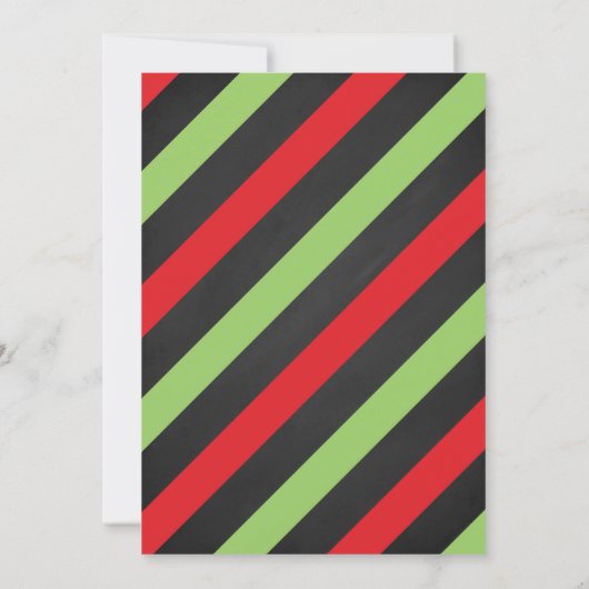 シャルボード納屋周囲の庭ファームアニマルズバースデーパーティー 招待状 (裏面)