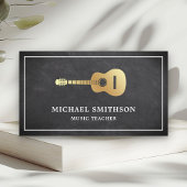 シャルボード金ゴールドギター先生ギタリスト 名刺