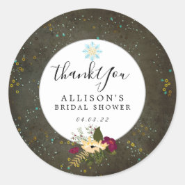 シャルボード金ゴールドシルバースターズDIYブライダルシャワー ラウンドシール