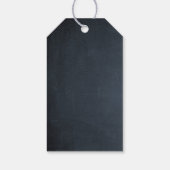 シャルボード金ゴールドバー（ユダヤ教の）バル・ミツバーサンキュー ギフトタグ (裏面)