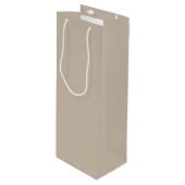 シャルボード雪だるまカーキ ワインギフトバッグ (正面アングル)