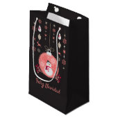 シャルボード雪だるまナビダッド スモールペーパーバッグ (正面アングル)