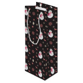 シャルボード雪だるまナビダッド ワインギフトバッグ (裏面アングル)