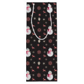 シャルボード雪だるまナビダッド ワインギフトバッグ (裏面)