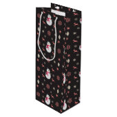 シャルボード雪だるまナビダッド ワインギフトバッグ (正面アングル)