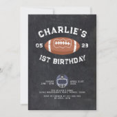 シャルボード1stバースデーサッカーパーティー 招待状 (正面)