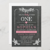 シャルボード1st誕生日招待状 招待状 (正面/裏面)